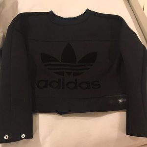 Adidas originals velvet crop top